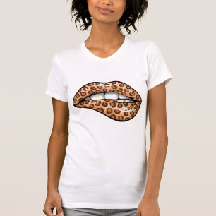 Leopardenbraun, gepunktete Geparden T - Shirt