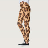 Leopardenbraun gepunktetes Geparden Leggings (Links)