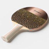 Leopardenbraun, schwarz tischtennis schläger (Vorderseite)
