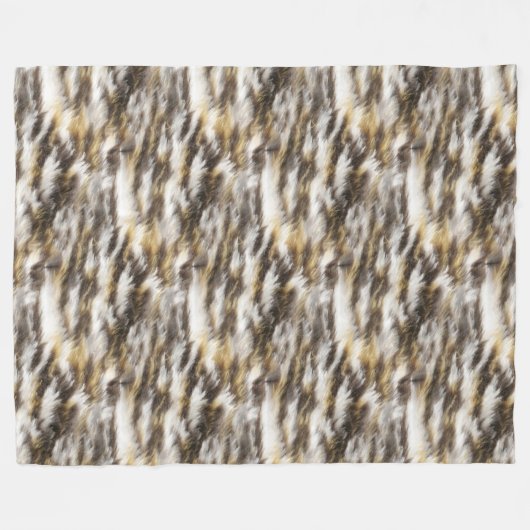 Leopardendecke Fleecedecke (Vorderseite (Horizontal))