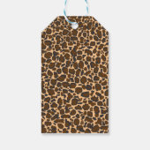 Leopardendesign Geschenkanhänger (Rückseite)