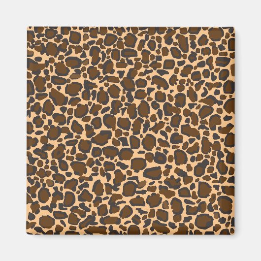 Leopardendesign Magnet (Vorne)