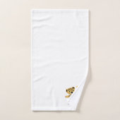 Leopardendesign mit Monogramm Badhandtuch Set (Handtuch)