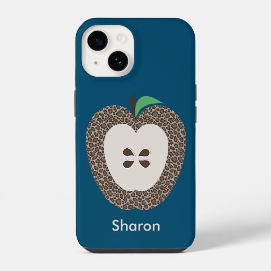 Leopardendruck Apple Lehrer Case-Mate iPhone Hülle (Rückseite)