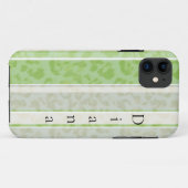 Leopardendruck auf gestreiftem Hintergrund. Case-Mate iPhone Hülle (Rückseite (Horizontal))