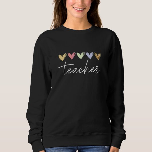 Leopardendruck Bunter Gepard Grundschul T Sweatshirt (Vorderseite)