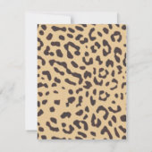 Leopardendruck Geburtstag Einladung (Rückseite)