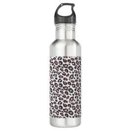 Leopardendruck, Gepard, Rosa, Girl Edelstahlflasche