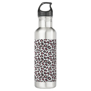 Leopardendruck, Gepard, Rosa, Girl Edelstahlflasche