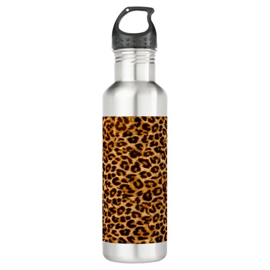 Leopardendruck, Gepard, Rosa, Girl Edelstahlflasche (Vorderseite)