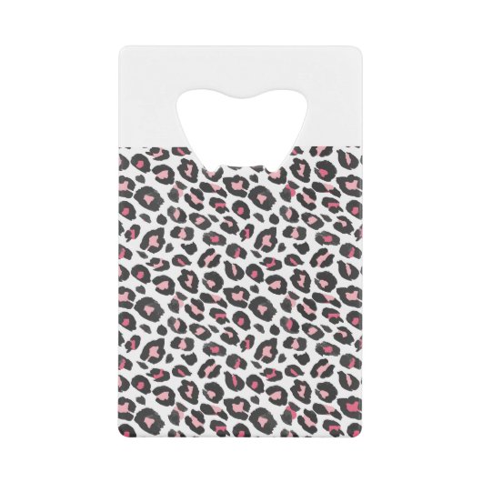 Leopardendruck, Gepard, Rosa, Girl Geldbeutel Flaschenöffner (Vorderseite)