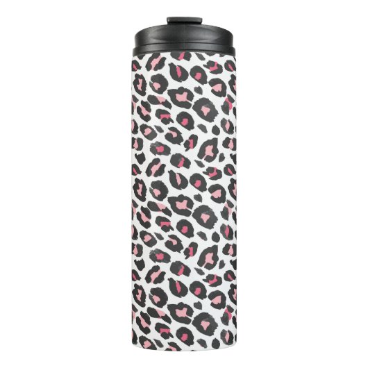 Leopardendruck, Gepard, Rosa, Girl Thermosbecher (Vorderseite)