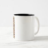 Leopardendruck, Gepard, Rosa, Girl Zweifarbige Tasse (VorderseiteRechts)