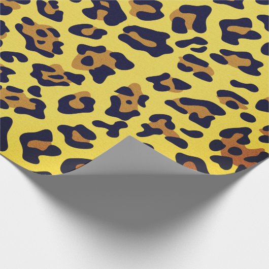 Leopardendruck Geschenkpapier (Ecke)