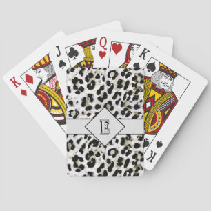 Leopardendruck getüpfelt Tierdruck Punkte Spielkarten