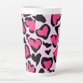 Leopardendruck, handgezeichnet Nahtlose Wasserfarb Milchtasse (Vorderseite)