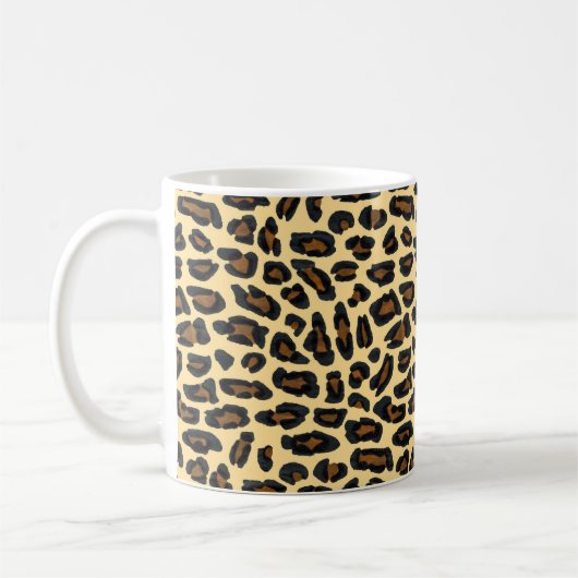 Leopardendruck Kaffeetasse (Links)