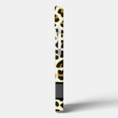 Leopardendruck mit Monogramm Case-Mate iPhone Hülle (Rückseite / Links)