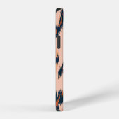 Leopardendruck: Nahtloses Textildesign. iPhone Hülle (Rechte Seite)