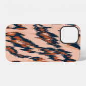 Leopardendruck: Nahtloses Textildesign. iPhone Hülle (Rückseite (Horizontal))