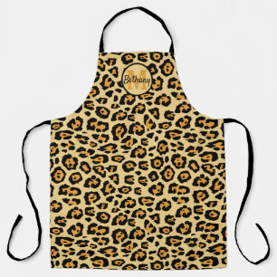 Leopardendruck personalisiert schürze