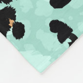 Leopardendruck, Tiermuster Fleecedecke (Ecke)