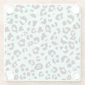 Leopardendruck, Tiermuster Glasuntersetzer (Rückseite)