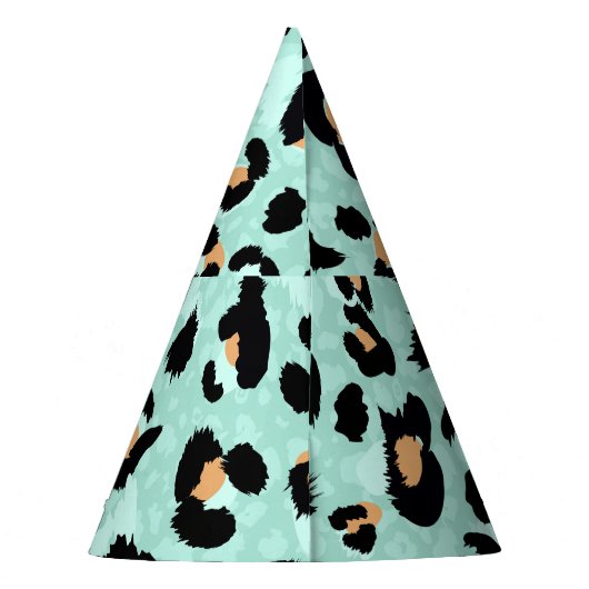 Leopardendruck, Tiermuster Partyhütchen (Rückseite)