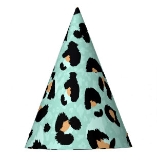 Leopardendruck, Tiermuster Partyhütchen