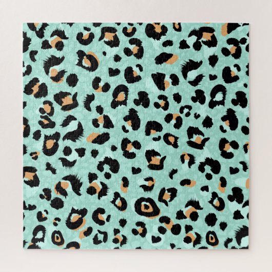 Leopardendruck, Tiermuster Puzzle (Vertikal)