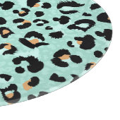 Leopardendruck, Tiermuster Schneidebrett (Ecke)