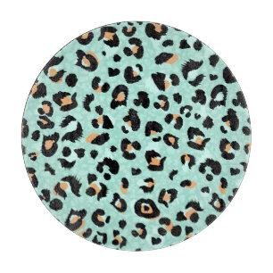 Leopardendruck, Tiermuster Schneidebrett