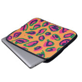 Leopardendrucke, farbiges Tiermuster. Laptopschutzhülle (Vorne Knopf)