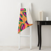 Leopardendrucke, farbiges Tiermuster. Sherpadecke (Beispiel)