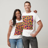 Leopardendrucke, farbiges Tiermuster. T-Shirt (Unisex)