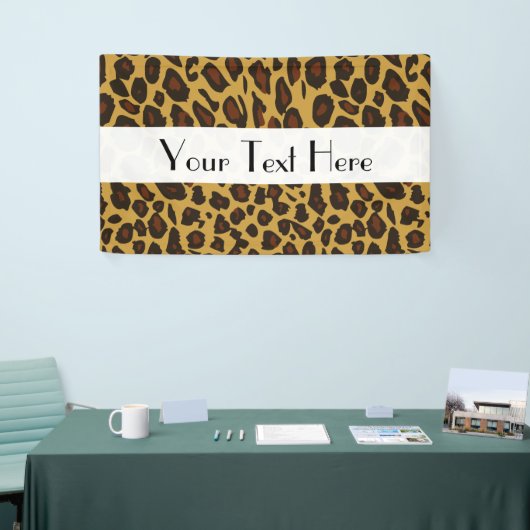 Leopardendrucke, Leoparden, Braunleopard Banner (Messeveranstaltung)