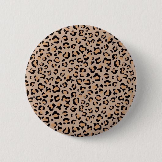 Leopardendrucke, Leoparden, Braunleopard Button (Vorderseite)
