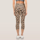 Leopardendrucke, Leoparden, Braunleopard Capri Leggings (Rückseite)
