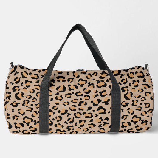 Leopardendrucke, Leoparden, Braunleopard Duffle Bag (Vorderseite)