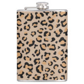 Leopardendrucke, Leoparden, Braunleopard Flachmann (Vorderseite)