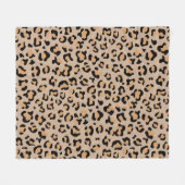 Leopardendrucke, Leoparden, Braunleopard Fleecedecke (Vorderseite (Horizontal))