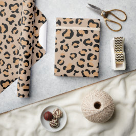 Leopardendrucke, Leoparden, Braunleopard Geschenkpapier