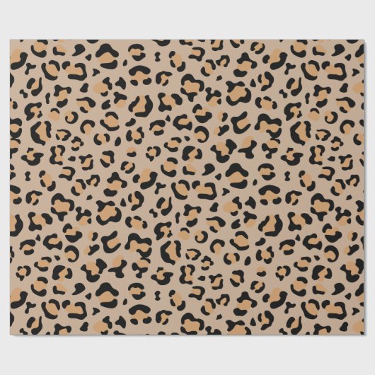 Leopardendrucke, Leoparden, Braunleopard Geschenkpapier (Flach)