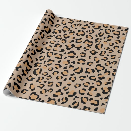 Leopardendrucke, Leoparden, Braunleopard Geschenkpapier (Ungerollt)
