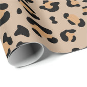 Leopardendrucke, Leoparden, Braunleopard Geschenkpapier (Rolleneckpunkt)