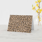 Leopardendrucke, Leoparden, Braunleopard Karte (Gelbe Blume)