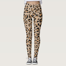 Leopardendrucke, Leoparden, Braunleopard Leggings