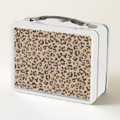Leopardendrucke, Leoparden, Braunleopard Metall Brotdose (Rückseite)