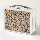 Leopardendrucke, Leoparden, Braunleopard Metall Brotdose (Vorderseite)