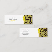 Leopardendrucke, Leoparden, Braunleopard Mini Visitenkarte (Vorne/Hinten)